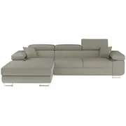 Dīvāns Armando Guļamvietas platums 123 cm, Platums 289 Izvēlieties stūra novietojumu Pa kreisi, Krāsa Bēšs, Augstums 85 garums 210 Apdare Jarell 20, Kājiņu krāsa Metāls