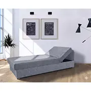 Dīvāns Dziedzic Standard Dziļums 80 cm, Guļamvietas platums Platums 203 Augstums 58 garums 200 Pildījums Bonell atsperes  augstas kvalitātes putas Porolons, Apdare audums, Dīvāna tips taisni dīvāni, Ar veļas kasti 1, Auduma numurs Castel 91, Krāsa pe