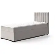 Gulta Eryk 90X200 Boxspring Standard Guļamvietas platums 90 cm, garums 200 Platums 94 Garums 207 Augstums 105 Apdares materiāls audums, Ar veļas kasti 1, no grīdas līdz matracim Min 58 matraci Kontinentālas Auduma nosaukums Mono 232