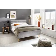 Gulta Lotte Premium Standard ar stelāžu Guļamvietas platums 140 cm, garums 200 stelāžas tips koka, Platums 161 Garums 222 Augstums 105 Apdares materiāls audums, Ar veļas kasti 1, no grīdas līdz matracim Min 50 resti Auduma nosaukums Lu