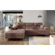 Dīvāns Armando Standard Dziļums 205 cm, Guļamvietas platums 125 Platums 280 Izvēlieties stūra novietojumu Pa labi, Augstums 90 Sēdvietas augstums 43 dziļums 60 garums 198 Pildījums Wave spring atsperes  putas Porolons, Apdare audums, Dī