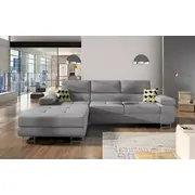 Dīvāns Armando Standard Dziļums 205 cm, Guļamvietas platums 125 Platums 280 Izvēlieties stūra novietojumu Pa labi, Augstums 90 Sēdvietas augstums 43 dziļums 60 garums 198 Pildījums Wave spring atsperes  putas Porolons, Apdare audums, Dī
