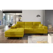 Dīvāns Armando Standard Dziļums 205 cm, Guļamvietas platums 125 Platums 280 Izvēlieties stūra novietojumu Pa labi, Augstums 90 Sēdvietas augstums 43 dziļums 60 garums 198 Pildījums Wave spring atsperes  putas Porolons, Apdare audums, Dī