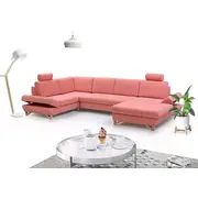 Dīvāns Avesta 4 Corner standard Dziļums 199 cm, Guļamvietas platums 138 Platums 344 Maksimālais augstums 100 Izvēlieties stūra novietojumu Pa labi, Augstums 82 Sēdvietas 40 dziļums 61 garums 320 Pildījums Falista  augstas kva