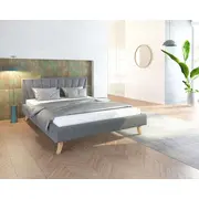 Gulta Heaven Comfort Standard ar stelāžu Guļamvietas platums 140 cm, garums 200 Platums 153 Garums 212 Augstums 88 Apdares materiāls audums, no grīdas līdz matracim Min 36 Ar resti 1, Auduma nosaukums Trinity 15, Krāsa grafīts