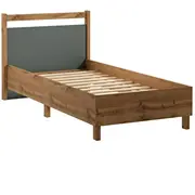 Gulta Indygo ar stelāžu Guļamvietas platums 90 cm, Korpusa krāsa ozols votāns, garums 200 stelāžas tips koka, Platums 101 Garums 207 Elementu zaļš, Augstums Ar resti 1, Virsma matēta, Izgatavošanas materiāls Lksp