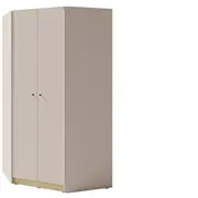 Skapis Alessio Ae2 Platums 95 cm, Dziļums Augstums 195 Korpusa krāsa bēšs, Izgatavošanas materiāls Ksp  finieris, Virsma Matēta, Elementu gaišs ozols, Durvju skaits 2, Stūra 1, Ar spoguli nē