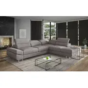 Dīvāns Luca Comfort Standard Dziļums 216 cm, Guļamvietas platums 121 Platums 273 Izvēlieties stūra novietojumu Pa kreisi, Augstums 70 Sēdvietas augstums 42 dziļums 55 garums 192 Pildījums Falista  augstas kvalitātes putas Porolons, Apdar