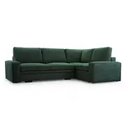 Dīvāns Toledo Onega Standard Dziļums 196 cm, Guļamvietas platums 150 Platums 296 Izvēlieties stūra novietojumu Pa labi, Augstums 94 Sēdvietas augstums 49 dziļums 56 garums 256 Pildījums Falista  augstas kvalitātes putas Porolons, Apdare