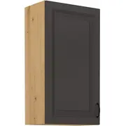 Virtuves skapis Stilo Artisan G-90 1F Augstums 90, Dziļums 31, Korpusa krāsa ozols artisan, Platums 50, Elementu grafīts, Ar durtiņam 1, Virsma Matēts, Materiāls  Mdf melamīns