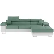 Dīvāns Armando Guļamvietas platums 123 cm, Platums 289 Izvēlieties stūra novietojumu Pa labi, Krāsa Zaļš, Augstums 85 garums 210 Apdare Soro 34, Soft 17, Kājiņu krāsa Metāls