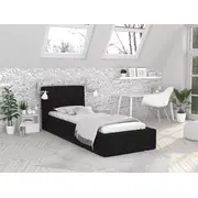 Gulta Florida Premium Standard ar stelāžu Guļamvietas platums 90 cm, garums 200 stelāžas tips metāla, Platums 103 Garums 212 Augstums 86.5 Apdares materiāls audums, Ar veļas kasti 1, no grīdas līdz matracim Min 30 resti Auduma nosaukums