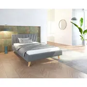 Gulta Heaven Comfort Standard ar stelāžu Guļamvietas platums 120 cm, garums 200 Platums 133 Garums 212 Augstums 88 Apdares materiāls audums, no grīdas līdz matracim Min 36 Ar resti 1, Auduma nosaukums Trinity 15, Krāsa grafīts