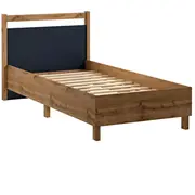 Gulta Indygo ar stelāžu Guļamvietas platums 90 cm, Korpusa krāsa ozols votāns, garums 200 stelāžas tips koka, Platums 101 Garums 207 Elementu zils, Augstums Ar resti 1, Virsma matēta, Izgatavošanas materiāls Lksp