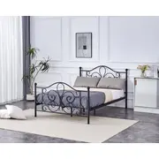 Gulta Panama Comfort ar stelāžu  Guļamvietas platums 90 cm, garums 200 Platums 94 Garums 209 Augstums 93 no grīdas līdz matracim Min 66 Ar resti 1, Izgatavošanas materiāls augstas kvalitātes tērauds, Krāsa melns