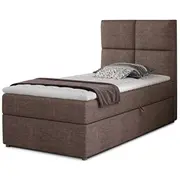 Gulta Rivia Guļamvietas platums 90 cm, Krāsa Gaiši brūna, garums 200 Apdare Sawana 25, Platums Garums 209 Augstums 108 cm