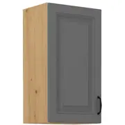 Virtuves skapis Stilo Artisan G-72 1F Augstums 71.5, Dziļums 31, Korpusa krāsa ozols artisan, Platums 40, Elementu pelēks, Ar durtiņam 1, Virsma Matēts, Materiāls  Mdf melamīns