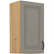 Virtuves skapis Stilo Artisan G-72 1F Augstums 71.5, Dziļums 31, Korpusa krāsa ozols artisan, Platums 40, Elementu bēši pelēks, Ar durtiņam 1, Virsma Matēts, Materiāls  Mdf melamīns