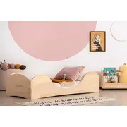 Bērnu gulta Pepe 1 ar stelāžu Guļamvietas platums 80 cm, garums 160 Platums 84 Garums 164 Augstums 40 Ar resti 1, Guļamvietu skaits Izgatavošanas materiāls dabīgs koks Priede, Krāsa priede