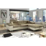 Dīvāns Armando Lux Standard Dziļums 205 cm, Guļamvietas platums 125 Platums 280 Izvēlieties stūra novietojumu Pa labi, Augstums 90 Sēdvietas augstums 43 dziļums 60 garums 198 Pildījums Wave spring atsperes  putas Porolons, Apdare audums