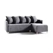 Dīvāns Elsa standard Dziļums 141 cm, Guļamvietas platums 126 Platums 212 Izvēlieties stūra novietojumu Pa labi, Augstums 95 Sēdvietas augstums 48 dziļums 60 garums 198 Pildījums Bonell atsperes  putas Porolons, Apdare audums, Dīvāna tip