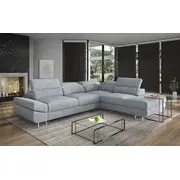 Dīvāns Luca Comfort Standard Dziļums 216 cm, Guļamvietas platums 121 Platums 273 Izvēlieties stūra novietojumu Pa kreisi, Augstums 70 Sēdvietas augstums 42 dziļums 55 garums 192 Pildījums Falista  augstas kvalitātes putas Porolons, Apdar