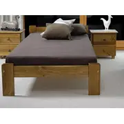 Gulta Celinka ar stelāžu Guļamvietas platums 80 cm, garums 200 Platums 88 Garums 207 Augstums 50 no grīdas līdz matracim Min 25 Ar resti 1, Virsma matēta, Izgatavošanas materiāls dabīgs koks Priede, Krāsa Eiropas ozols