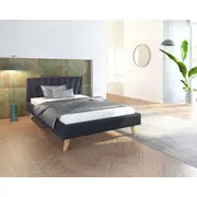 Gulta Heaven Comfort Standard ar stelāžu Guļamvietas platums 120 cm, garums 200 Platums 133 Garums 212 Augstums 88 Apdares materiāls audums, no grīdas līdz matracim Min 36 Ar resti 1, Auduma nosaukums Trinity 16, Krāsa melns