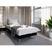 Gulta Hot 1 Boxspring Standard Guļamvietas platums 90 cm, garums 200 Platums Garums Augstums 41 Apdares materiāls audums, no grīdas līdz matracim Min Ar matraci 1, Kontinentālas Auduma nosaukums Cosmic 100, Krāsa melns