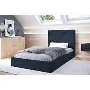 Gulta Rino 1 Premium standard ar stelāžu Guļamvietas platums 90 cm, garums 200 stelāžas tips koka, Platums 99 Garums 214 Augstums 89 Apdares materiāls audums, Ar veļas kasti 1, no grīdas līdz matracim Min 31 resti Auduma nosaukums Mono