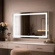Spogulis New York 50X70 ar Led Platums 70 cm, Augstums 50 Forma taisnstūris, Spoguļa veids galda, Ar 1