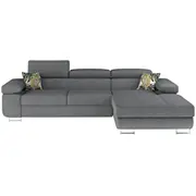 Dīvāns Armando Guļamvietas platums 123 cm, Platums 289 Krāsa Brūns, Augstums 85 garums 210 Apdare Cover 83, Jungle 37, Kājiņu krāsa Metāls