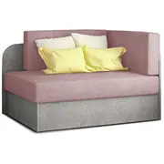 Dīvāns Rosa Guļamvietas platums 73 cm, Platums 75 Krāsa Rozā, Augstums 60 garums 166 Apdare Omega 91, 02