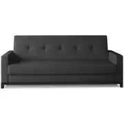 Dīvāns Selene Guļamvietas platums 110 cm, Platums 216 Krāsa Melns, Augstums 93 garums 195 Apdare Sawana 14, Kājiņu krāsa