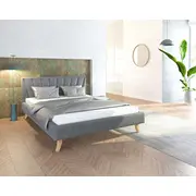 Gulta Heaven Comfort Standard ar stelāžu Guļamvietas platums 180 cm, garums 200 Platums 193 Garums 212 Augstums 88 Apdares materiāls audums, no grīdas līdz matracim Min 36 Ar resti 1, Auduma nosaukums Trinity 15, Krāsa grafīts
