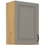 Virtuves skapis Stilo Artisan G-72 1F Augstums 71.5, Dziļums 31, Korpusa krāsa ozols artisan, Platums 50, Elementu bēši pelēks, Ar durtiņam 1, Virsma Matēts, Materiāls  Mdf melamīns
