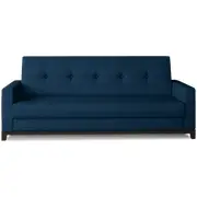 Dīvāns Selene Guļamvietas platums 110 cm, Platums 216 Krāsa Zils, Augstums 93 garums 195 Apdare Kronos 09, Kājiņu krāsa