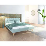 Gulta Heaven Comfort Standard ar stelāžu Guļamvietas platums 180 cm, garums 200 Platums 193 Garums 212 Augstums 88 Apdares materiāls audums, no grīdas līdz matracim Min 36 Ar resti 1, Auduma nosaukums Trinity 21, Krāsa Piparmētru