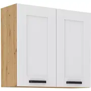 Virtuves skapis Luna Artisan 80 G 2F Augstums 71.5, Dziļums 31, Korpusa krāsa ozols artisan, Platums 80, Elementu balts, Ar durtiņam 1, Virsma Matēts, Materiāls  Mdf melamīns