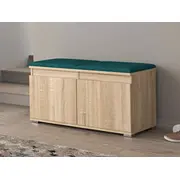 Apavu skapis Nevada 100 Korpusa krāsa sonoma, Platums cm, Elementu zaļš, Dziļums 37 Augstums 51 Materiāls Lksp  audums, Plauktu skaits 4