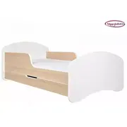 Bērnu gulta Animals L02 140X70 ar stelāžu Guļamvietas platums 70 cm, garums 140 Platums 82 Garums 144 Augstums 57 Matrača nepieciešamais augstums 6 Ar resti 1, barjeru matraci veļas kasti Guļamvietu skaits apraksts Putas 