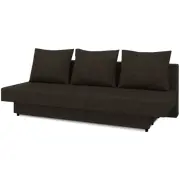 Dīvāns Amaza Guļamvietas platums 130 cm, Platums 190 Krāsa Brūns, Augstums 83 garums Apdare Sawana 16, Kājiņu krāsa Melns