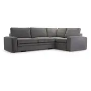 Dīvāns Toledo Comfort Standard Dziļums 196 cm, Guļamvietas platums 150 Platums 296 Izvēlieties stūra novietojumu Pa labi, Augstums 94 Sēdvietas augstums 49 dziļums 56 garums 256 Pildījums Falista  augstas kvalitātes putas Porolons, Apdar