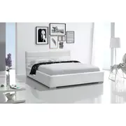 Gulta Loft ar stelāžu Guļamvietas platums 120 cm, garums 200 stelāžas tips metāla, Platums 138 Garums 222 Augstums 92 Apdares materiāls eko āda, Ar veļas kasti 1, no grīdas līdz matracim Min 35 resti Auduma nosaukums Madryt 120, pac