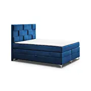 Gulta Malibu 3D Standard Guļamvietas platums 140 cm, garums 200 Platums Garums 210 Augstums Apdares materiāls audums, Ar veļas kasti 1, matraci Kontinentālas Auduma nosaukums Kronos 09, Krāsa zils