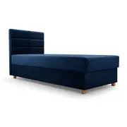 Gulta Piano 1 Boxspring Standard Guļamvietas platums 82 cm, garums 186 Platums 84 Garums 196 Augstums 98 Apdares materiāls audums, Ar veļas kasti 1, no grīdas līdz matracim Min 46 matraci Kontinentālas Auduma nosaukums Bluvel 86, Kr
