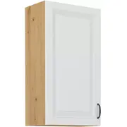 Virtuves skapis Stilo Artisan G-90 1F Augstums 90, Dziļums 31, Korpusa krāsa ozols artisan, Platums 50, Elementu balts, Ar durtiņam 1, Virsma Matēts, Materiāls  Mdf melamīns