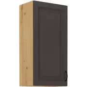 Virtuves skapis Stilo Artisan G-90 1F Augstums 90, Dziļums 31, Korpusa krāsa ozols artisan, Platums 45, Elementu grafīts, Ar durtiņam 1, Virsma Matēts, Materiāls  Mdf melamīns