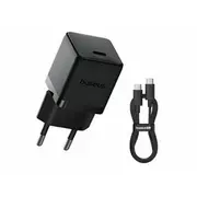 Adapteris Baseus Palm ātrās uzlādes Usb-C 20W  datu kabelis Usb-C/Usb-C 1M Black 57983126165 6932172677411