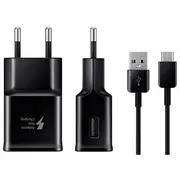 Adapteris Samsung ātrai uzlādei 15W Type-C Black  Ep-Ta20Ebecgww 8806088844343